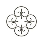 Fashion Wrought Iron Rosettes Stylish Decor