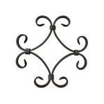 Customized Wrought Iron Rosettes Handcrafted Metal 